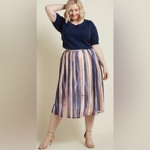 chiffon midi skirt 🎨 💜